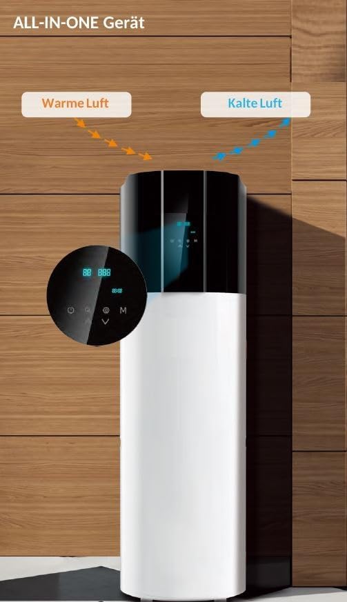 Warmwasser-Wärmepumpe 200 L mit WLAN, R290