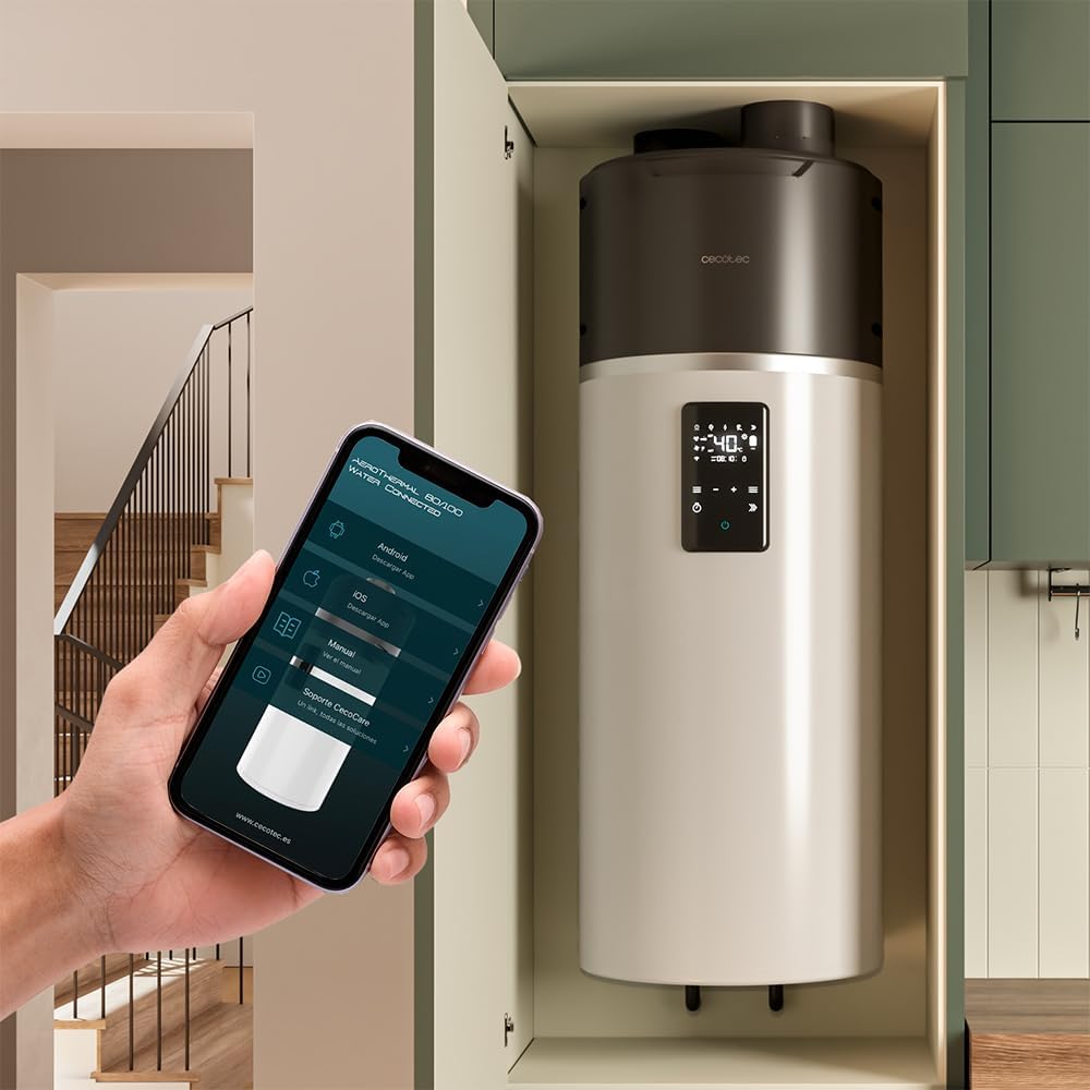 Cecotec AeroThermal 100 Warmwasser-Wärmepumpe, 100 L