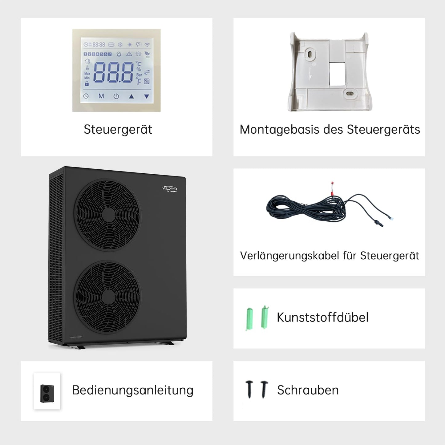INVERBOOST HEAT R290 Wärmepumpe 10 kW, 1-phasig