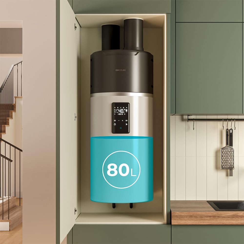 Cecotec AeroThermal 80 Warmwasser-Wärmepumpe, 80 L