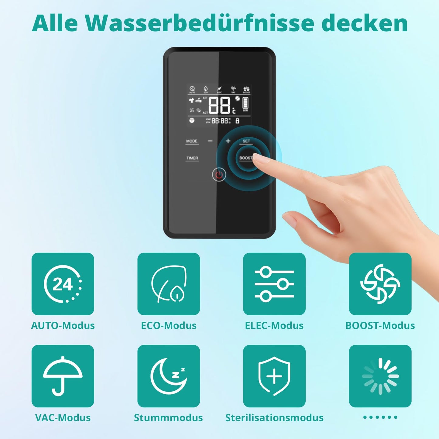Warmwasser-Wärmepumpe 250 L mit Wärmetauscher, R290