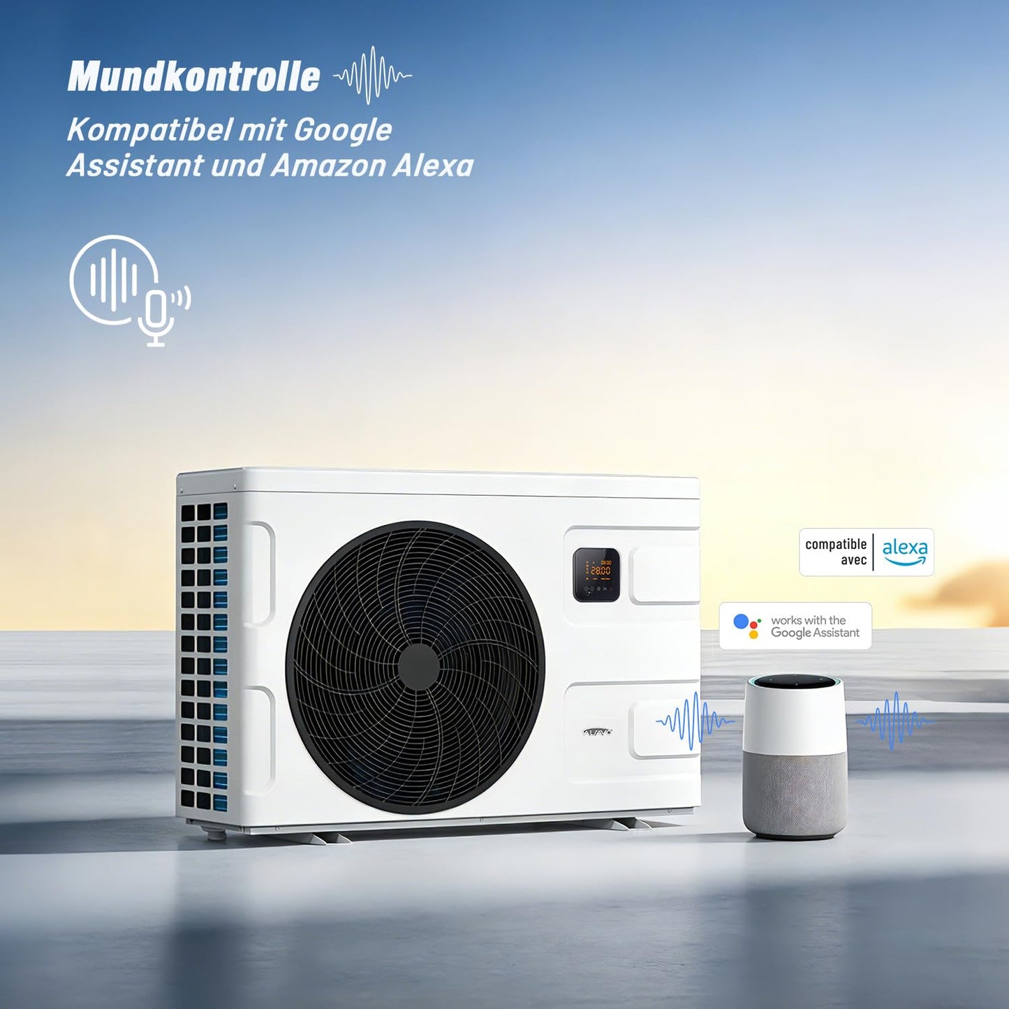 INVERBOOST Elite Pool-Wärmepumpe 12,5 kW mit WLAN