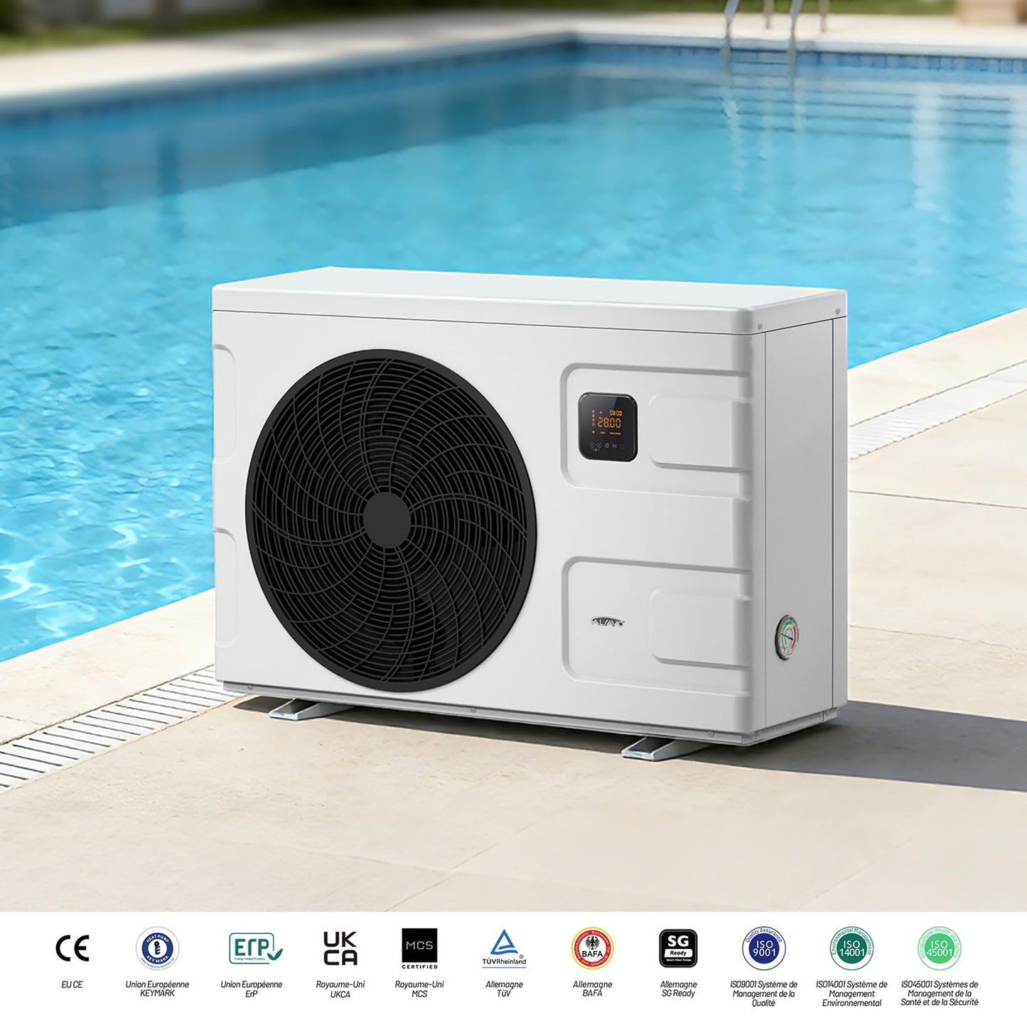 INVERBOOST Elite Pool-Wärmepumpe 12,5 kW mit WLAN