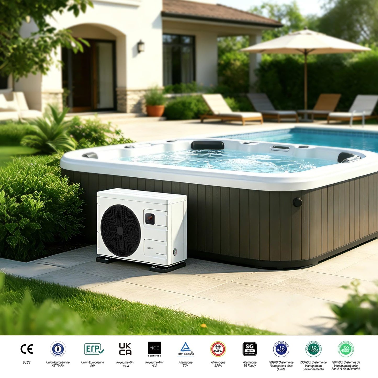 INVERBOOST Elite Pool-Wärmepumpe 12,5 kW mit WLAN
