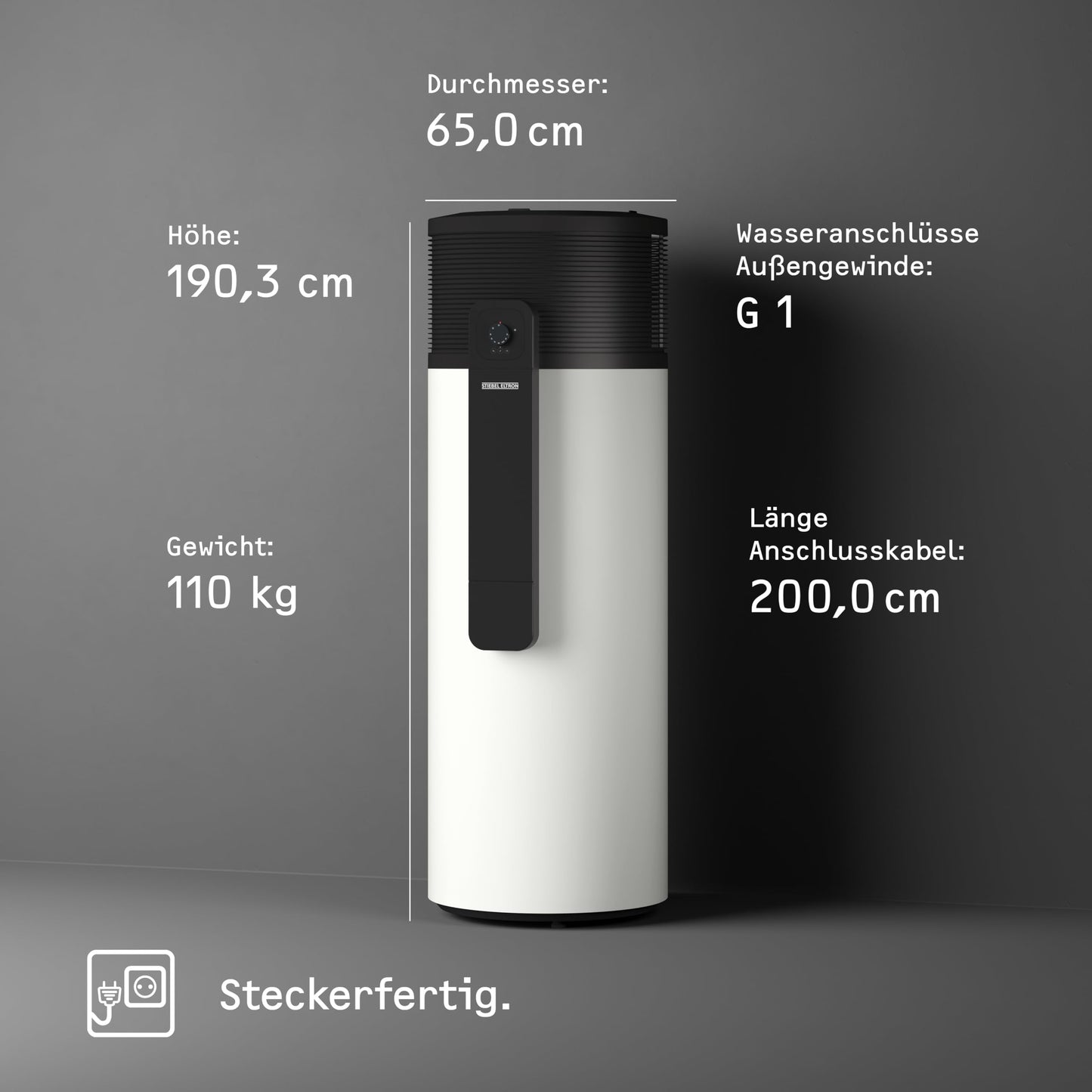 STIEBEL ELTRON WWK-I 300 Plus Warmwasser-Wärmepumpe
