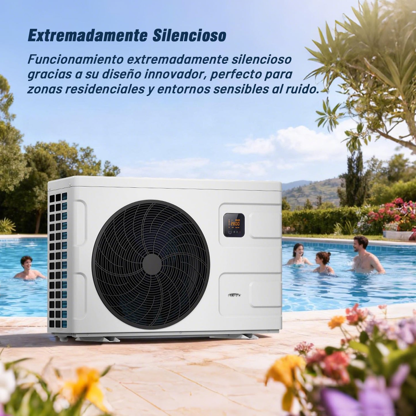 INVERBOOST Elite Pool-Wärmepumpe 12,5 kW mit WLAN